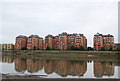 Riverside apartment blocks, Battersea Reach in SW10 0UQ