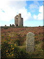 Boundary stone near Giew Mine in TR26 3JB