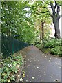 Path between peninsula Barracks and the railway line in SO23 9SN