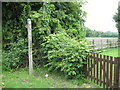 Footpath signpost, Cadman's Lane, Fishley in WS3 3PZ