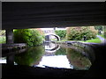 Looking back from under bridge #142A, M65 road bridge in BB9 8TE