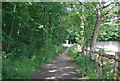 Footpath approaching Four Elms in Four Elms