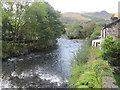 Afon Glaslyn looking towards Beddgelert in LL55 4NF