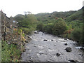 Afon Glaslyn looking upstream in LL55 4NF