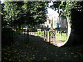 Footpath past the church, Swaffham in PE37 7TQ