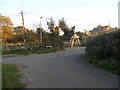 Lane junction at dusk in ST19 9LT