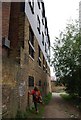 Thames Path passing the Stag Brewery, Mortlake in W4 2SH