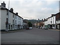 Llanidloes main street on a Sunday afternoon in SY18 6FA