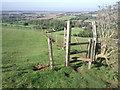 Stiles on the North Downs Way on Cobb's Hill in TN25 6AU