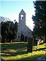 The West Door and Bellcote of Eglwys St Aelhaearn in LL54 5AR