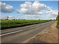 Approaching Kimberley on the B1108 road in NR18 9HQ