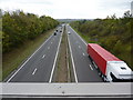Looking south on the A38 near Swanwick in DE55 1BR