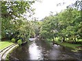 View up the river at Betws-y-Coed on a bright September day in LL24 9AA