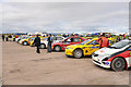 Rally cars at Perth Aerodrome in PH2 6NR