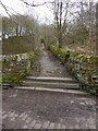 Footpath off the old access road to Blackpit Mill in OL11 5TT