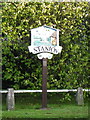 Village sign, Stanion in Stanion