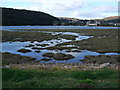 Foreshore of River Conwy at high tide in LL31 9EW
