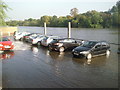 High tide at Church Street, Isleworth in TW7 5HE
