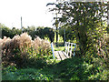 Footbridge over stream, North Barsham in Barsham