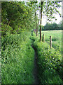 Bridleway 1630 from Broadbridge Heath approaching Broadbridge Farm in RH12 3GN