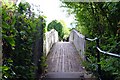 A footbridge over the Thames backwater in RG4 8DS