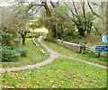 Cycle route and path junction, Abergavenny in NP7 9LJ