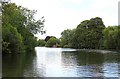 The Thames below Caversham Lock in RG4 8DS