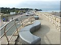 Seats by the groynes north of Seaview in PO33 1FS