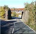 Rusting railway bridge, Blaenavon in NP4 9BA