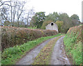 Old barn on lane from Tyddyn in SY21 0LE