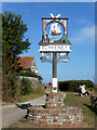 Village Sign in Blakeney, Norfolk in NR25 7BE