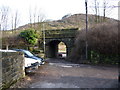 Railway bridge over Under Bank Avenue in HX7 6PA