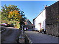 Junction of St George's Street and West Close, Dunster in TA24 6RT