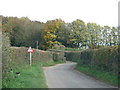 Road narrows as it leaves Feniton in EX14 3FD
