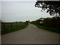 The way to Moor farm near Londesborough in YO43 3PA
