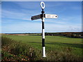 East Lothian Landscape : ELCC Fingerpost at Whitekirk in EH42 1XT