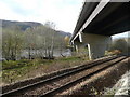 The A9 crosses the railway and River Garry in PH16 5LT
