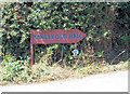 Direction sign for Manley Old Hall in WA6 9DZ