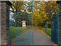 Gateway into Belle Vue Park in NP20 3BG