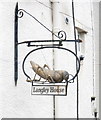 Grasshopper sign, Langley House in TA4 2LA