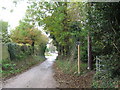 Footpath crosses Forge Lane in CT16 3PL
