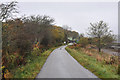 Road to the fish farm yard at South Shian in PA37 1SB