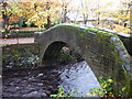 A footbridge over the River Colne, Marsden in HD7 6BU