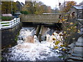 The road bridge on Church Lane, Marsden in HD7 6BU