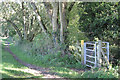 Kissing gate by the towpath in B95 5EL