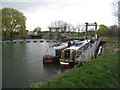 Waiting to pass through Bottisham Lock in CB25 9PX