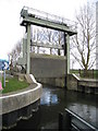 Bottisham Lock - gate rising in CB25 9PX