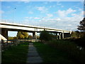Bridge #2A the A63 goes over the Selby canal in Brayton