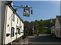 Road leading up to church in East Meon in GU32 1PY