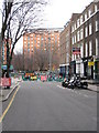 Roadworks in Leigh Street in WC1X 0LA